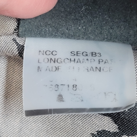 Longchamp Brown Distressed Antelope Leather Purse Made In France. - Picture 14 of 16